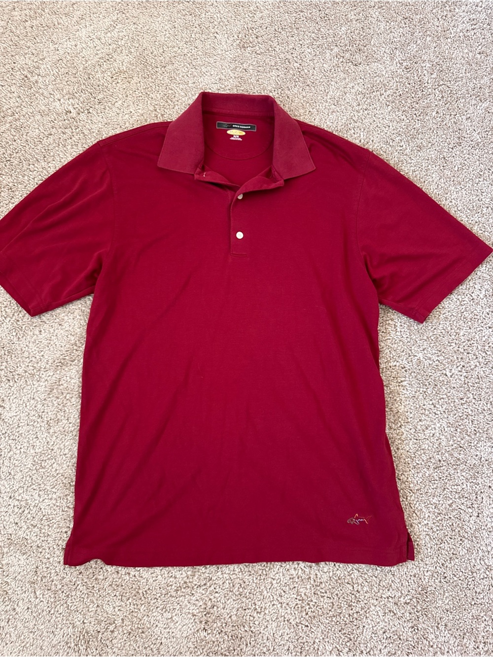 Greg Norman Collection Burgundy Polo Shirt
